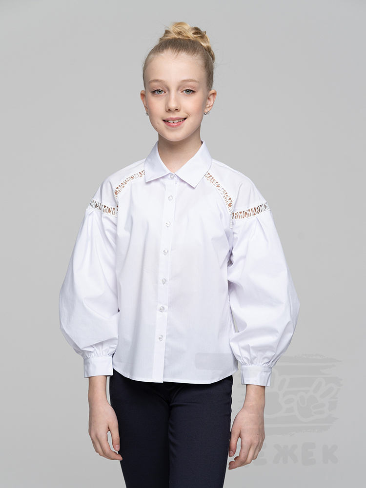 899 Блузка для девочки рукав 3/4 899